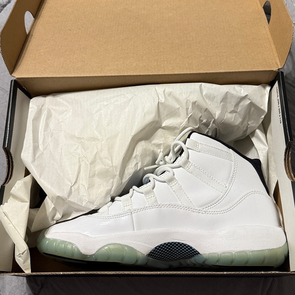 Jordan Air 11 Retro White and Black Sneakers